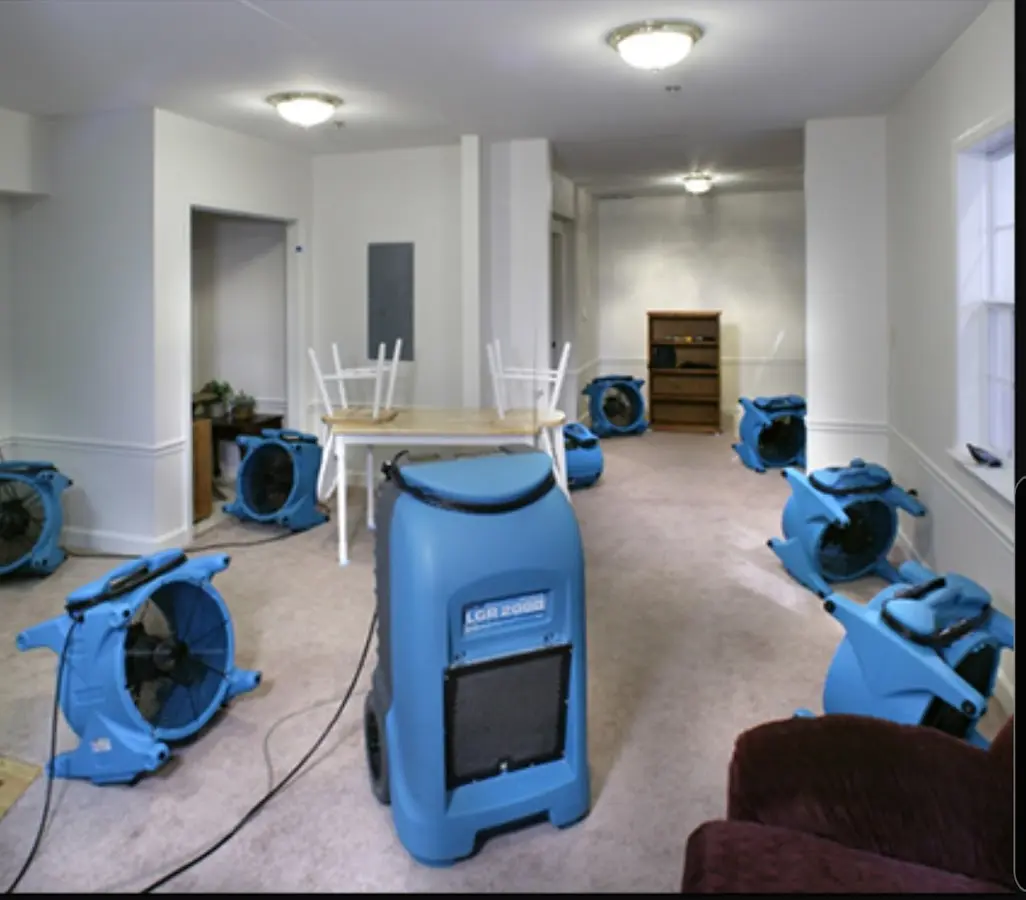 Air movers and dehumidifier setup for Water Extraction & Removal in Pahrump